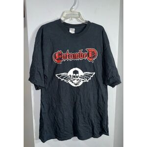 Entombed "When In Sodom" bat‎ skull front 666 back black short sleeve XL tall
